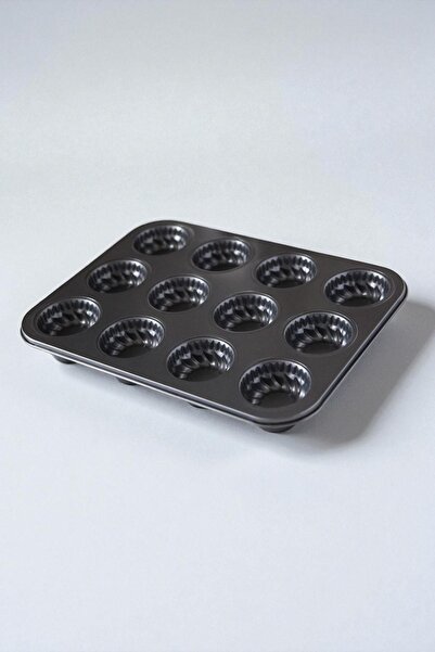ALBETTO Metal Cake Mold Muffin 12-Piece Capsule Cake 4751