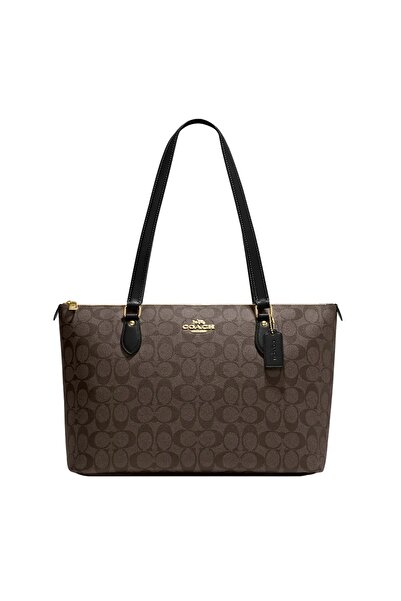 Coach Gallery In Signature Canvas Kadın Tote