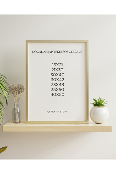 ÇERÇEVE-STORE Ahşap Boş Çerçeve