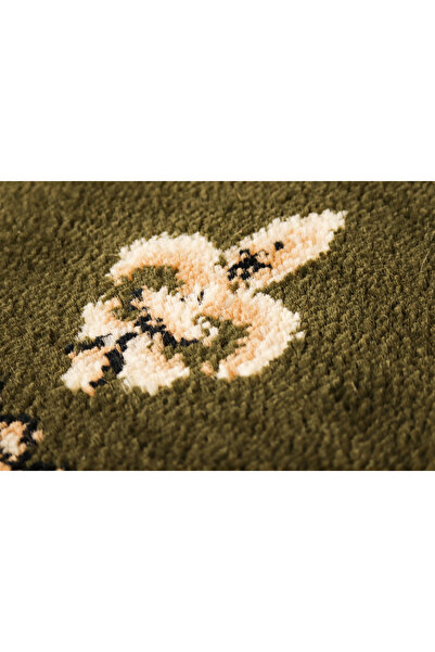 Lotos Round Church Rug 15033-310, Imperial Lilies, Green, 8 mm Thread