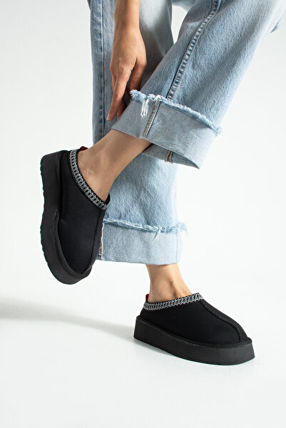 NUVE SHOES Kadın İçi Kürklü Ultra Mini Kışlık Taban Bot