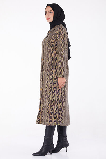 TOFİSA Düğmelı Kap Vizon - 27767-VIZON