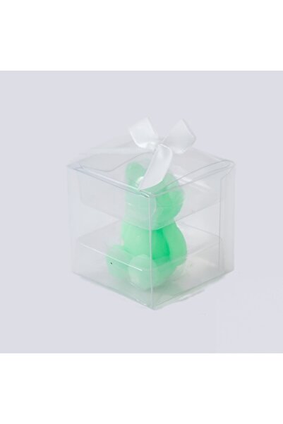 Flippy Scented Candle, Flippy, Teddy Bear Model, Green, Jasmine Scent, 5.5x3.6x4 cm