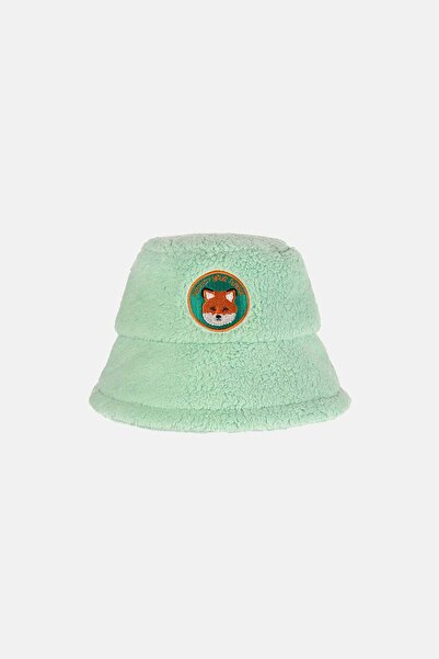 WWF Market Red Fox Sherpa Hat - Mint Green