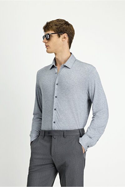 Kiğılı Long Sleeve Regular Fit Knitted Sports Shirt