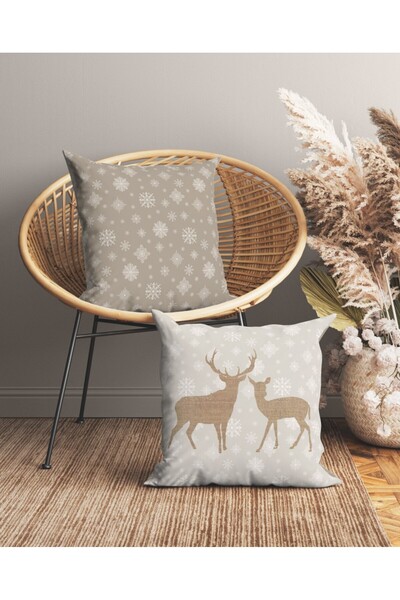 Club Cotton Christmas decorative cotton pillowcase, 45x45cm, Bilbo
