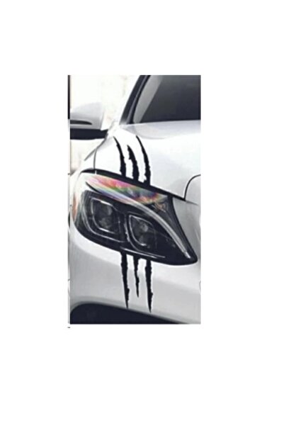 Oracal Set of 2 decorative claw scratch stickers, durable, left and right, 35x14.2cm, pink