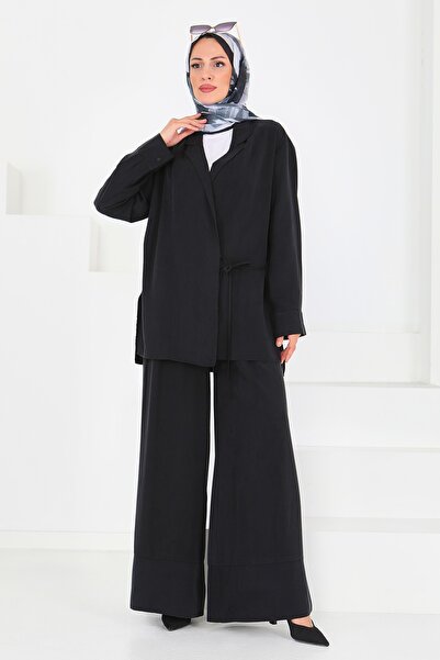 TOFİSA Jacket Pants Set Black - 27548-Black