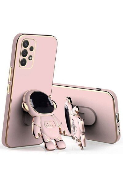 Flippy 2-in-1 TPU Phone Case with Astronaut Stand for Samsung Galaxy S24 Plus - Pink