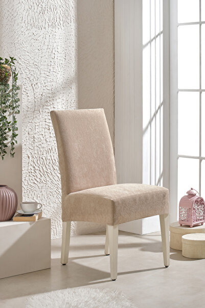 Loselya Ultra Soft Yumuşak Esnek Sandalye Kılıfı - Yüksek Sırtlı Sandalye Uyumlu - Tam Koruma