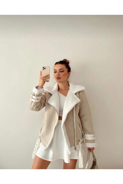 Mynoa Trench coat din piele intoarsa Ital