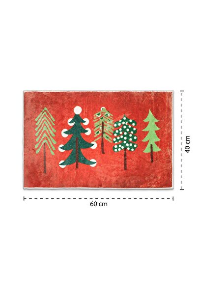 Aden New Year's Door Mat Non-Slip Woven Base |   Christmas Patterned Door Mat |   Ber0459