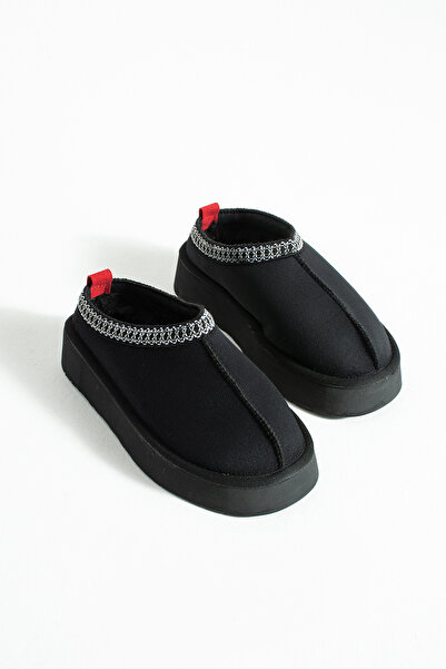 NUVE SHOES Kadın İçi Kürklü Ultra Mini Kışlık Taban Bot