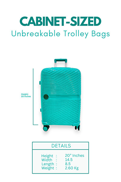 SONATA Carry On Luggage Hardside Suitcase | 20 Inches Small Suitcase | Ultra Lightweight cabin size luggage