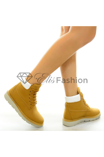 Elis Fashion Ghete de dama cu talpa joasa si siret #5330