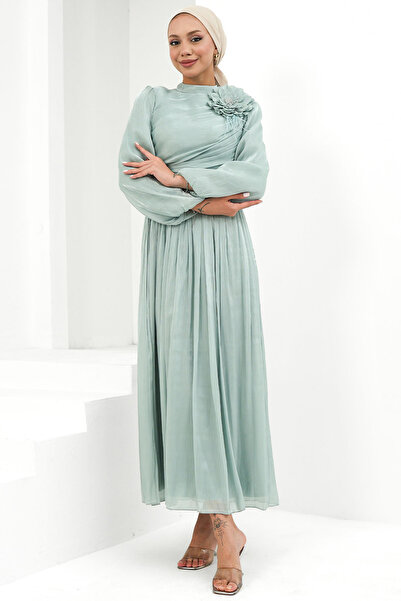 hakimoda Tesettür Efruz Işıltı Abiye Mint