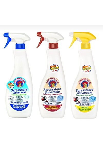 chante clair chante eclair Promo Pack 3 X Chanteclair Universal Degreaser Detergent Bicarbonate, Spray, 600 ml