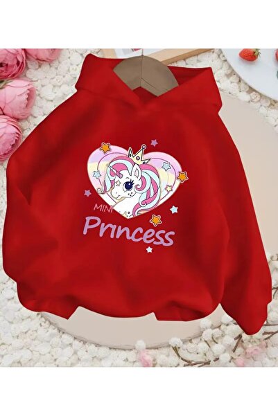 oneagılyazı Cute Horse and Rainbow cu imprimeu cu glugă Swea tricou