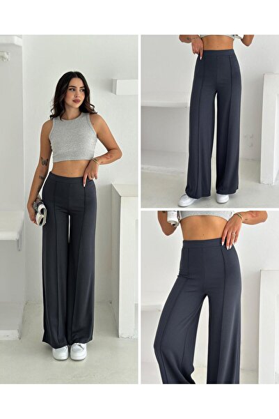 Elaxi Women's Modal Fabric piped Palazzo Pants