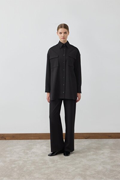 TERZİ DÜKKANI قميص إليزا مع جيوب - طقم بنطلون أسود