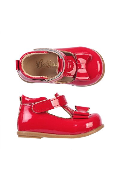 Bebbini Angel-Red Bow Girls' First Step Shoes