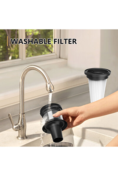 SINCHER 25KPa Cordless Vacuum Cleaner, 3 Power Modes & LED Display, 45Mins Runtime Battery