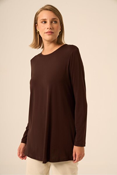 FTZ WOMEN Women's Long Sleeve Underwear Brown 31086