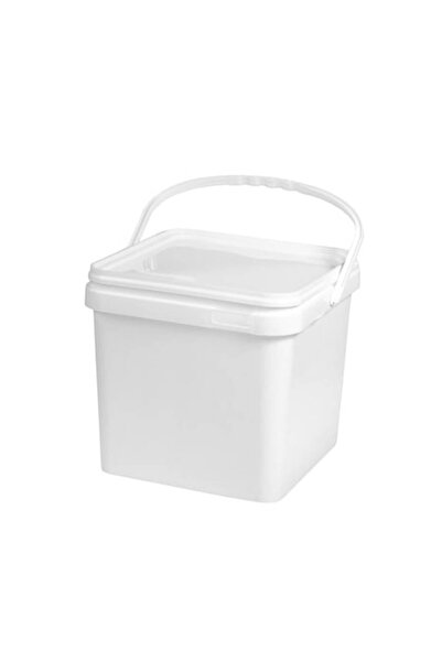 Clino Pachet de 2 găleți pătrate din plastic cu capace sigilate, 10 l