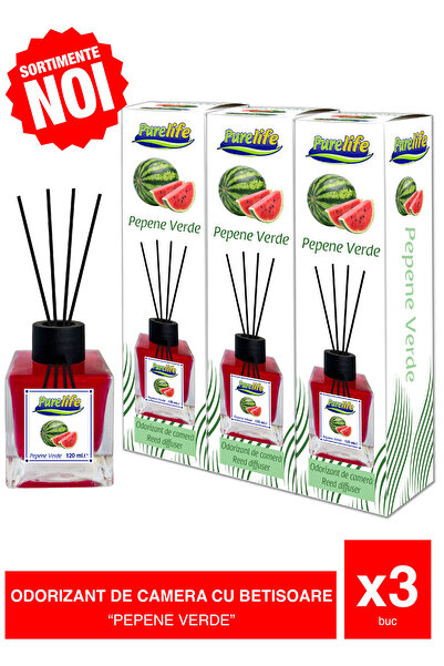 PureLife Room Air Freshener Set – 3 x 120 ml New Collection (Watermelon)