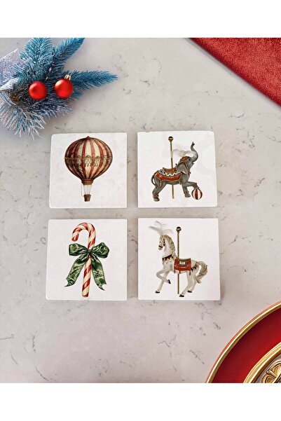 arslart قاعدة كوب من الحجر الطبيعي بنمط بالون، فيل، حصان، وعصا حلوى، هدية رأس...