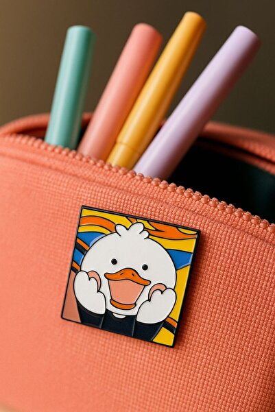 Pinkar Studio Çığlık Tablosu İllüstrasyon Rozet Pin