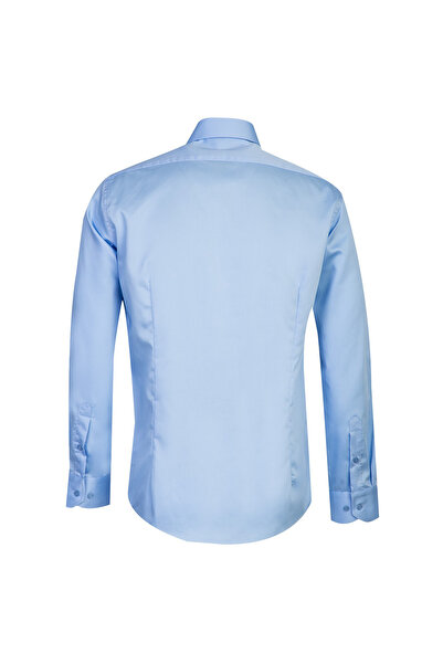 Kiğılı Long Sleeve Slim Fit Slim Fit Classic Non Iron Satin Cotton Shirt