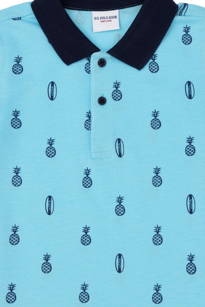 U.S. Polo Assn. Μπλε μπλουζάκι για αγόρι