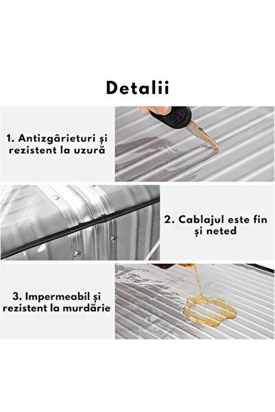 varioshop Transparent Waterproof Suitcase Cover 67x47x33 cm VarioShop®, PVC Protection, Resistant