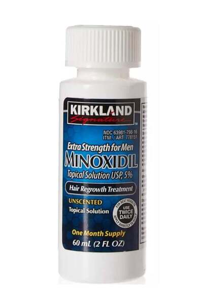 Kirkland Signature علاج مينوكسيديل إكسترا سترينجث لإعادة نمو الشعر 60 مل