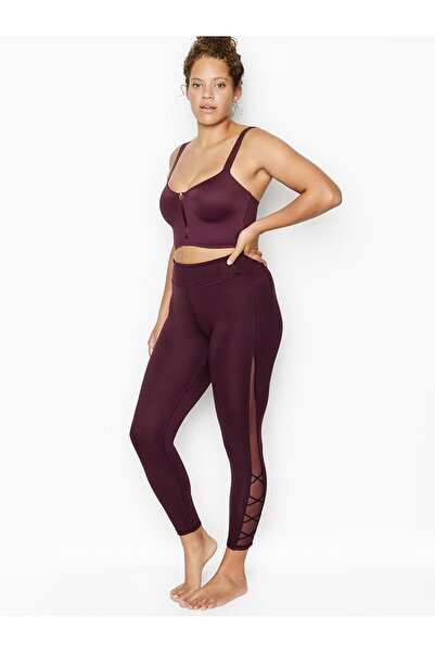 Victoria's Secret Tights, Victoria's Secret, Incredible Essential Lace up Legging, Purple, Size XS INTL