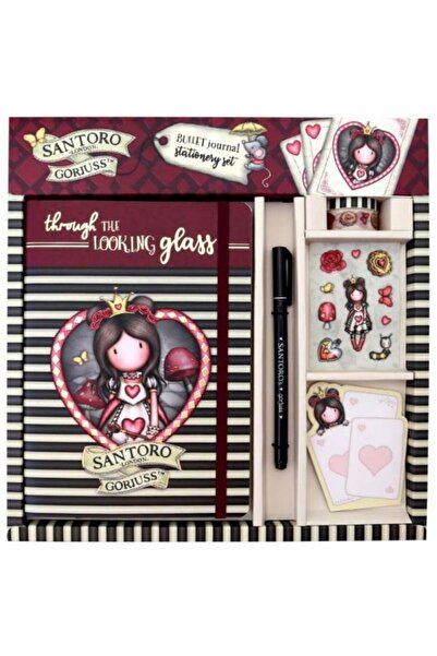 Santoro Bullet Journal with pen+stickers+notes Gorjuss F