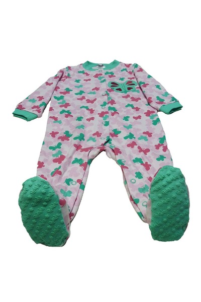 Pekkle Baby jumpsuit / onesie with butterflies Z38