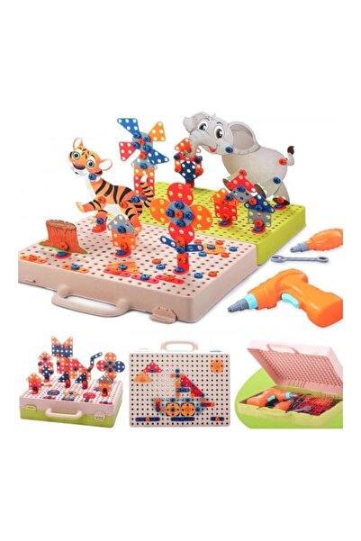 MACVI ® Montessori toy 2025, magic drill with 331 pieces, creativity & STEM skills, gift for 3-9 yrs.