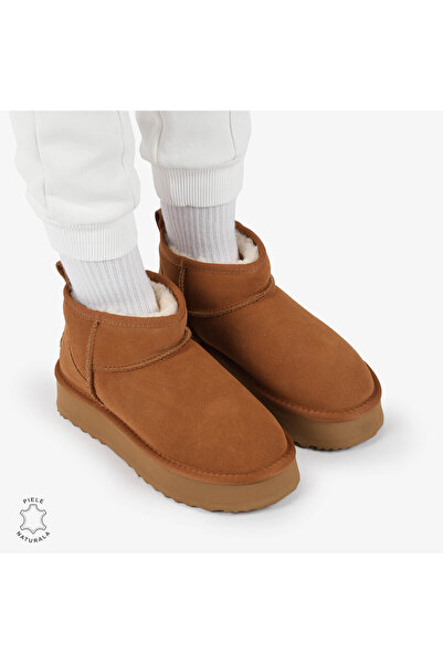 ANGEL BLUE CIZME DE DAMĂ din PIELE ÎNTOARSĂ NATURALĂ CRL12671 Camel