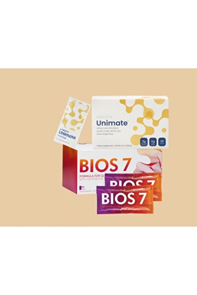 UNICITY Unimate Booster (Mate Drink - Lemon, 60 Sachets) - 2 Pack