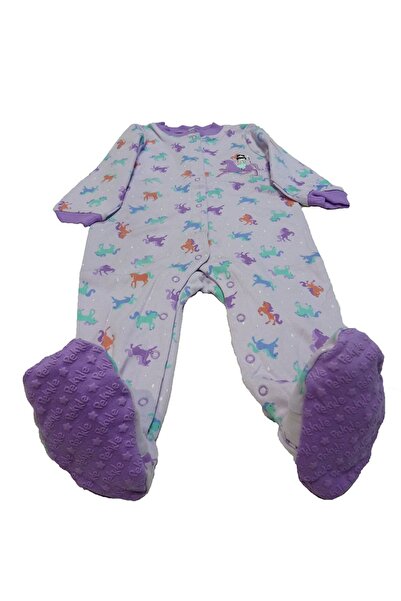 Pekkle Baby jumpsuit / one-piece pajamas with horse print Z32