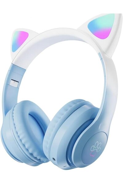 STOREMAX Vooka Çocuk Bluetooth Kulaklık Kedi Kulaklık Pro 5.3 Akıllı Rgb Led ...