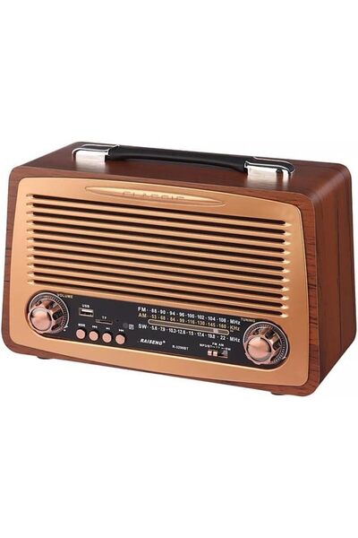 STOREMAX Büyük Boy Retro Radyo Taşınabilir Bluetooth Speaker Ve Hoparlör Klas...