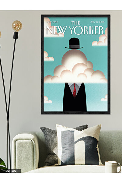 CeSht Poster iz časopisa The New Yorker, Rene Magritte, jednodijelna crna sli...