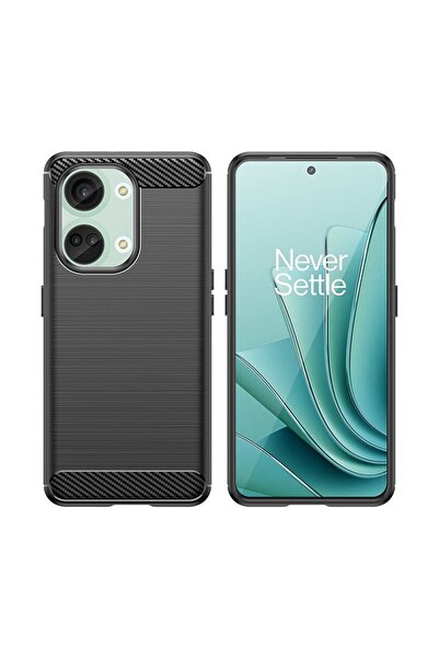 Flippy Προστατευτική θήκη για OnePlus Nord 3, Flippy, TPU σιλικόνης, αντι-πτώση, με στοιχείο άνθρακα, μαύρη