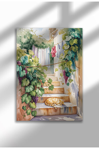 21mxm Poster pânză pentru fereastră fără ramă - Imprimeu digital în stil acua...