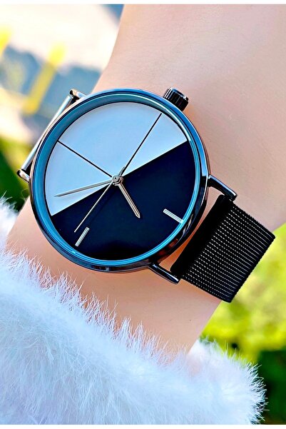 Weluxa Dual Color Straw Cord and Dial Design Women's Wristwatch