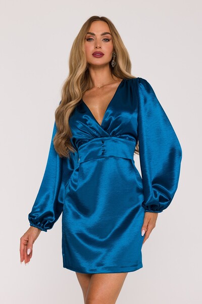 Made of Emotion M888 Mini dress with puff sleeves