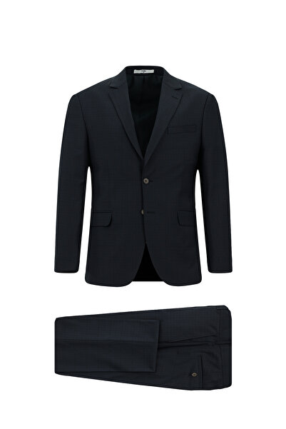 Kiğılı Regular Fit Checked Wool Classic Suit